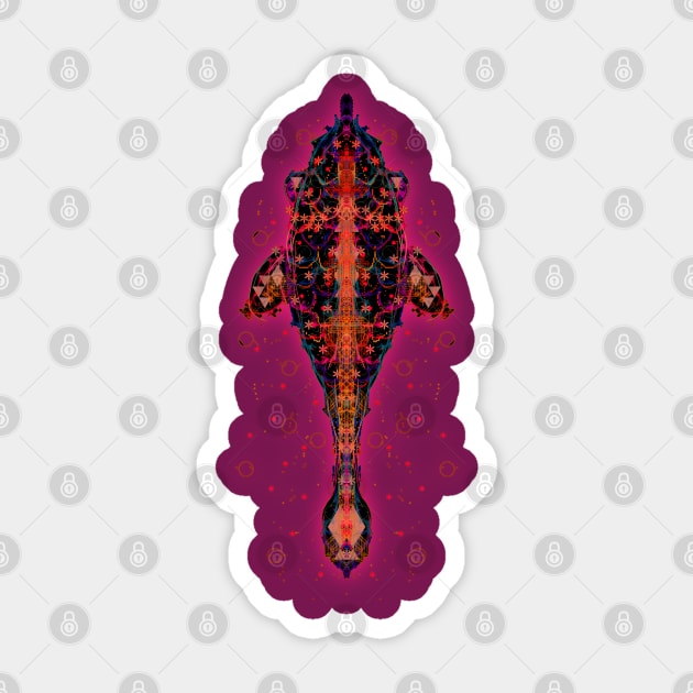 Pisces 5c Raspberry Sticker by Boogie 72